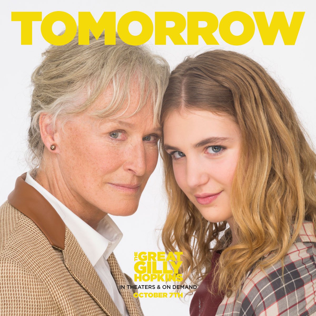 Determination runs in the family. Watch @TheGlennClose and @Sophie_Nelisse in #TheGreatGillyHopkins tomorrow!