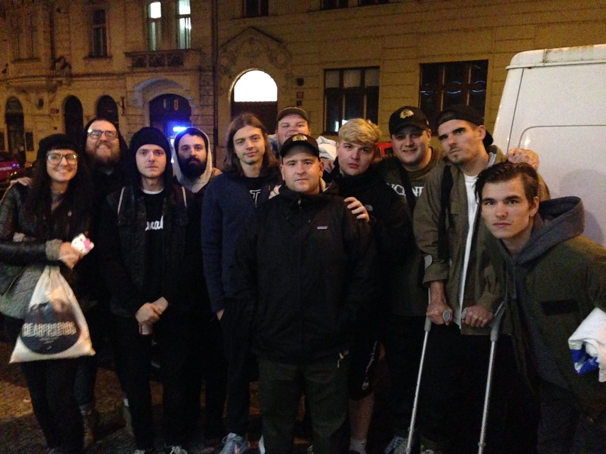 Salzgitter and Prague were sick. Karlshrue tonight with Stolen Mind.