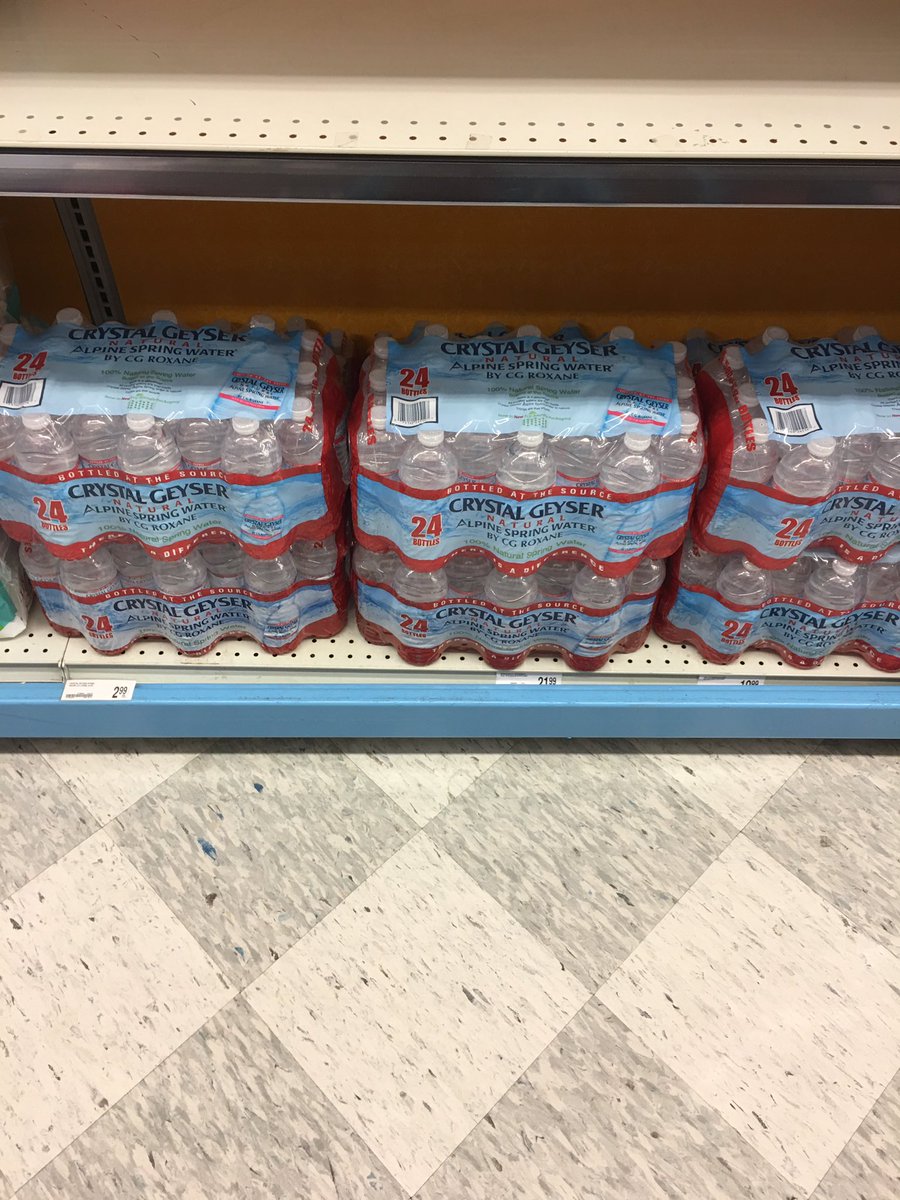 Office Max in Butler Plaza has bottled water, if you're looking for it in Gainesville