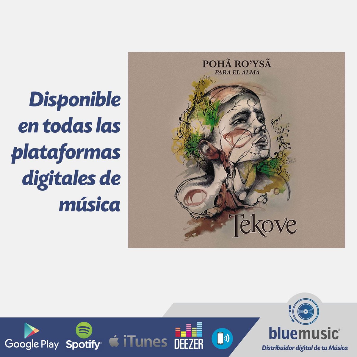 bluemusicpy's tweet photo. Disfruta de "Pohã Ro’ysã para el Alma" del #GrupoTekove en todas las plataformas digitales de música. @melihicks https://t.co/oLBXEFt6Oi