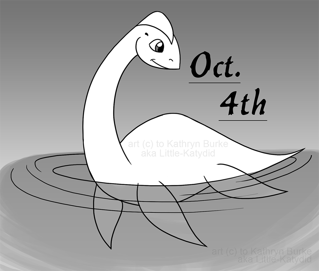 LittleKatydid's tweet photo. Better late than never! #Inktober Day 4! Need to catch up now. #intober2016 #locnessmonster #locness #nessi #littlekatydid https://t.co/zwfKdnY6k0