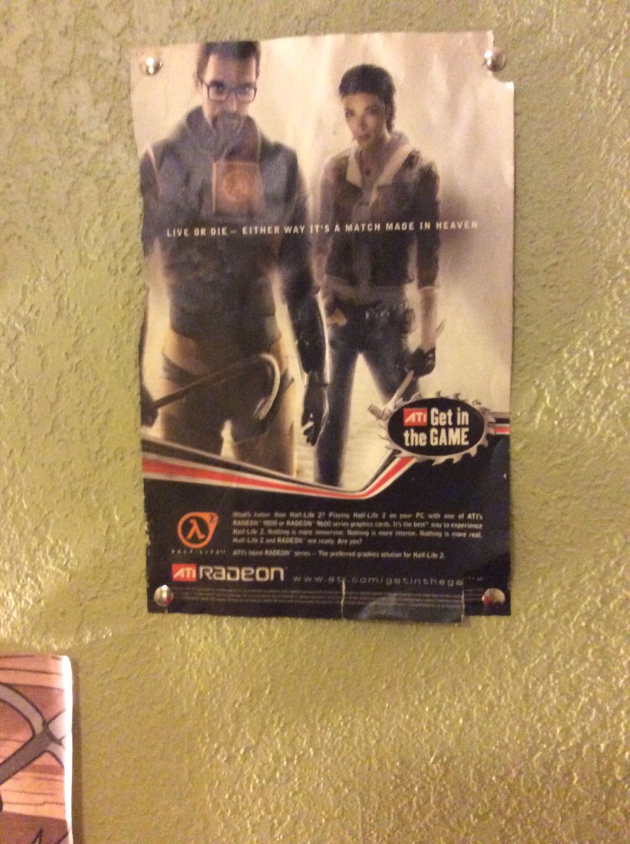 ThePotatoBlog's tweet photo. Finally hung up the HL2 ad and some more pictures #cleaning #bedroom #halflife2 #ati #gravityfalls #undertale #calender #otheritems #portal2 https://t.co/8LefuafUXd