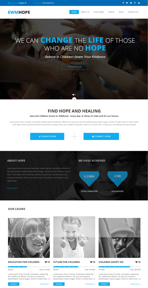 WebMakerTool's tweet image. EWMHope – Multipurpose HTML Template templatehtmlfree.com/ewmhope-multip…