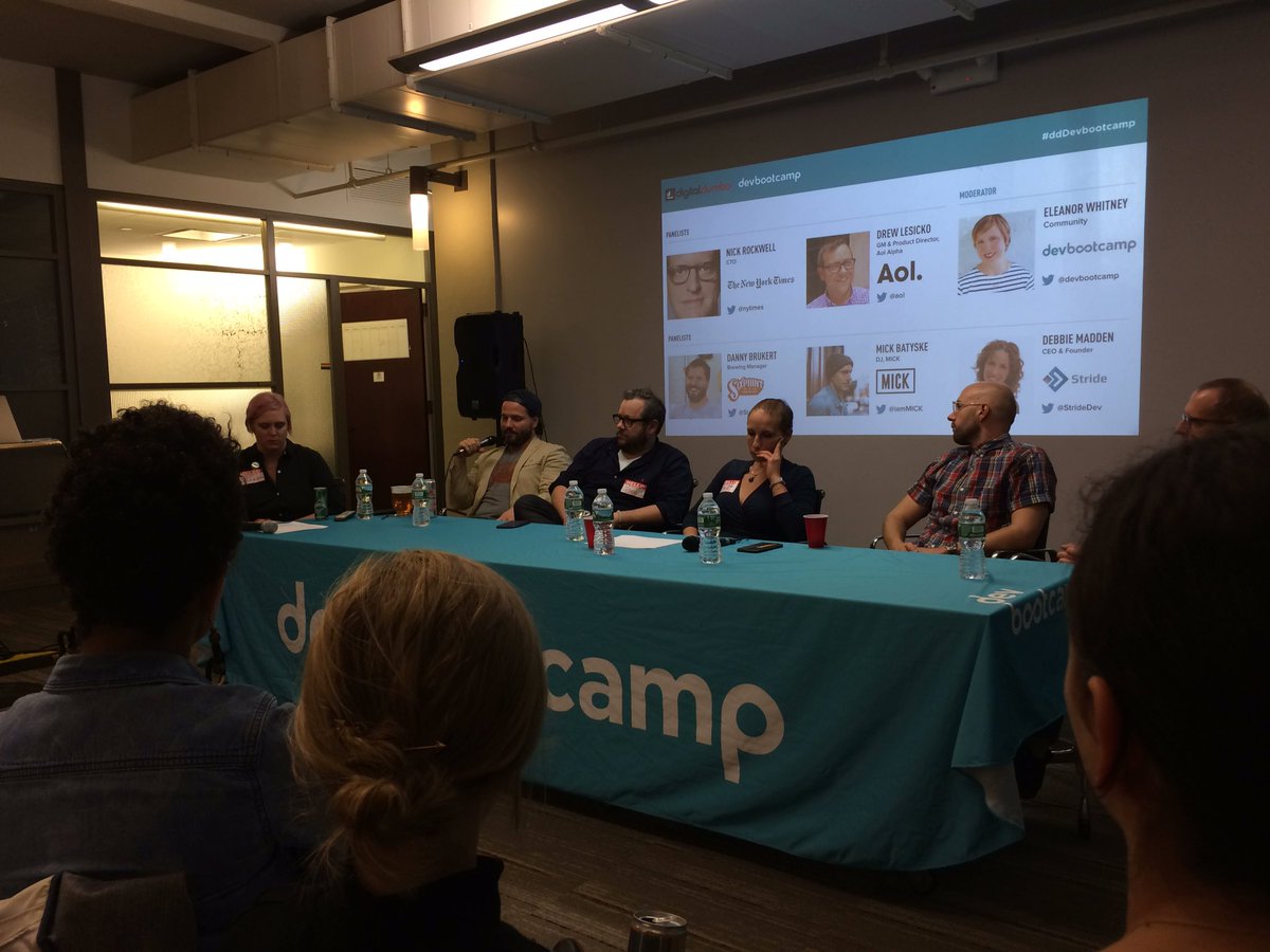 Wizastudios's tweet image. At tonight&apos;s @DigitalDUMBO at @devbootcamp #CultureAndCode