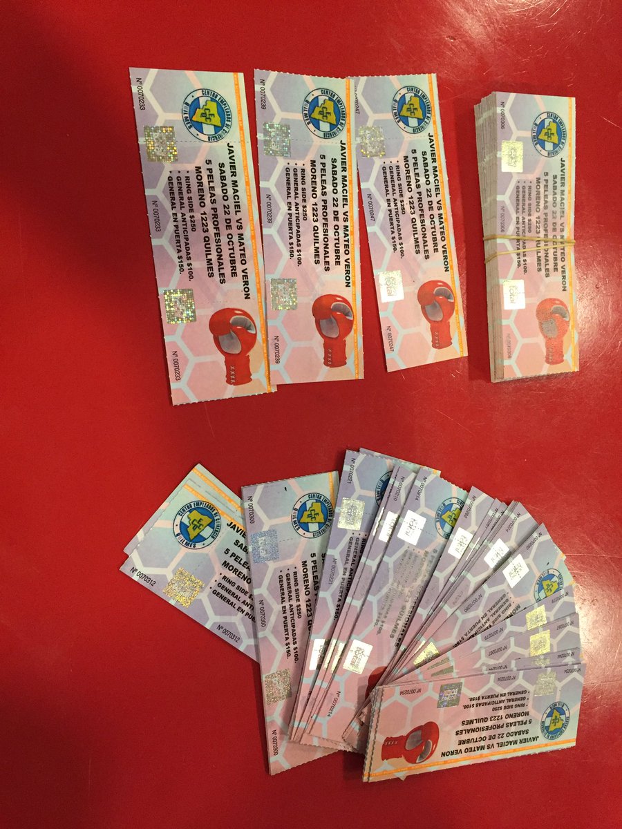 GermanBoxe's tweet image. Ya están las entradas para la pelea del 22/6, Maciel VS Mateo Veron. Y nuestro representado Elias Vallejos.👊🏼👊🏼👊🏼