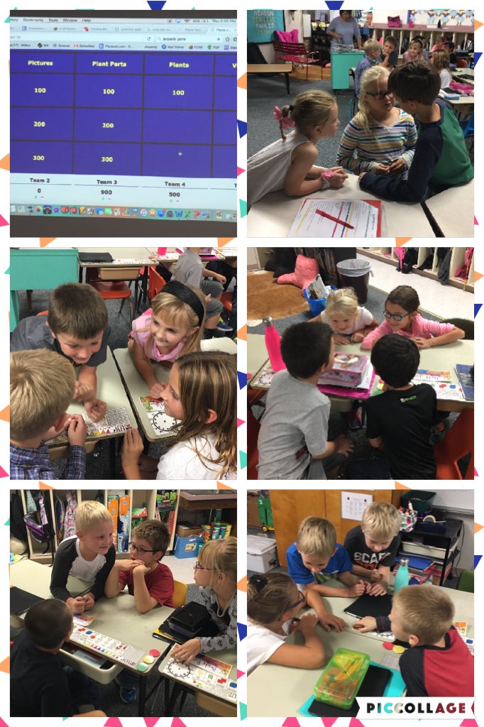 KaraHilburn's tweet photo. Studying for our science test Jeopardy style. Great conversations by all! #illtake https://t.co/57kHdw4pCm https://t.co/UctMHpuUG5