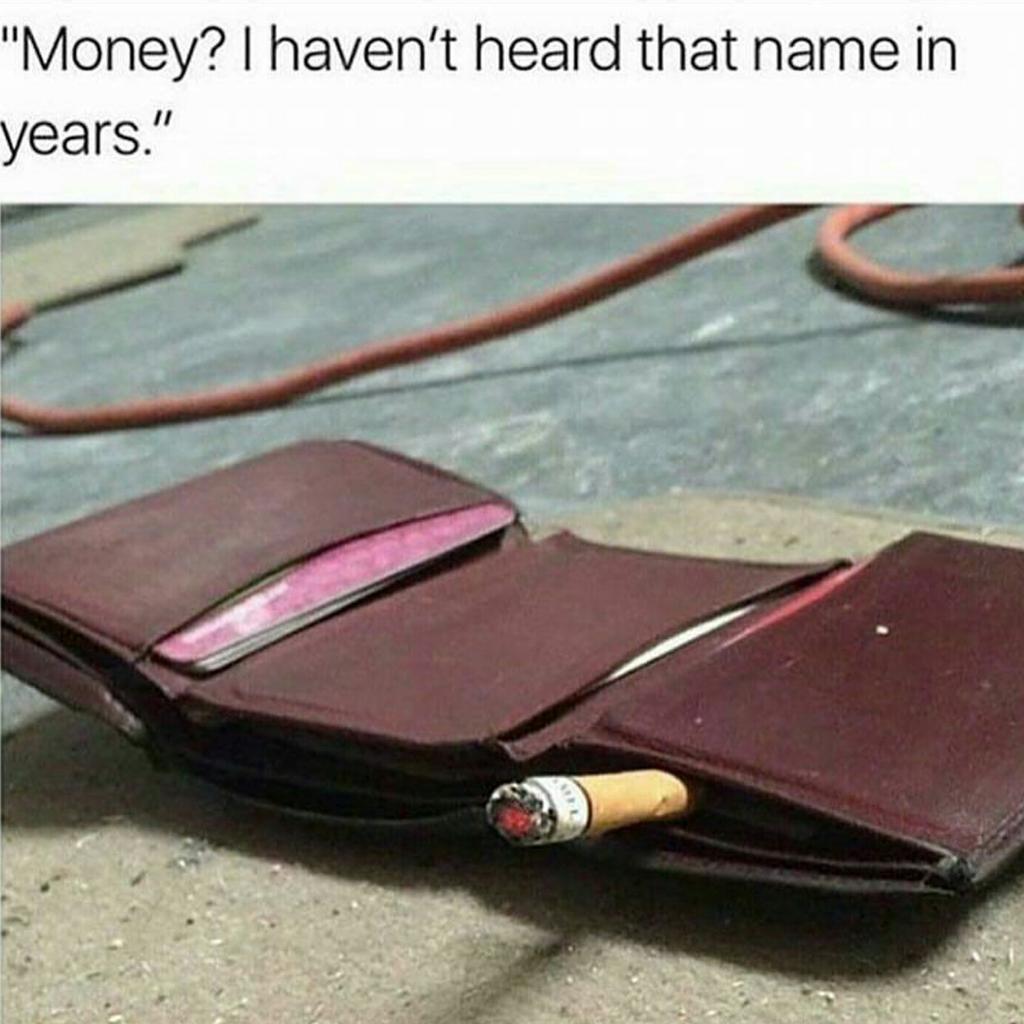wallet #wallets #money #cash #broke #brokeaf #poor #pooraf #nomoney #rich  #richaf #wealthy #life #lol #funny #meme #memes #true #me #yes, image size:1024x1024