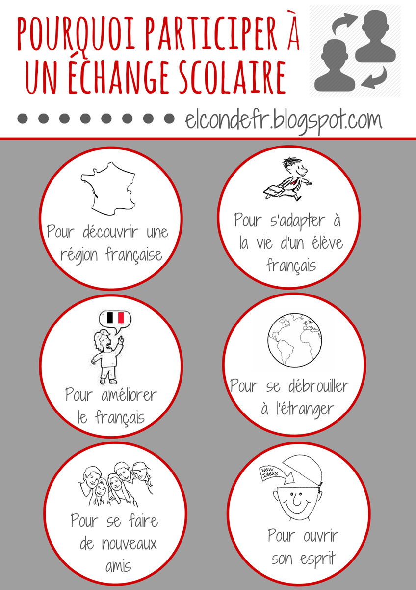 elcondefr's tweet photo. Les avantanges des échanges scolaires: Pourquoi participer à un #echangescolaire ?#projetFLE #FLE https://t.co/lzHI7YIH7Y https://t.co/wB10VLHxOZ