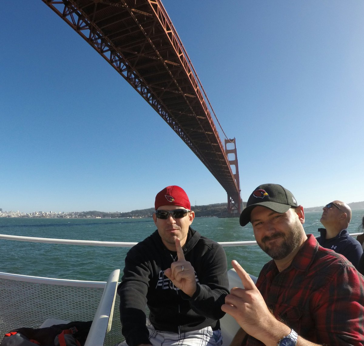 Gadgeraz's tweet photo. Holla @btrain92 One game at a time! #SF were here! Lets go @AZCardinals #BirdGang #AZvsSF @mikeg975 https://t.co/j3Nh47kIDq