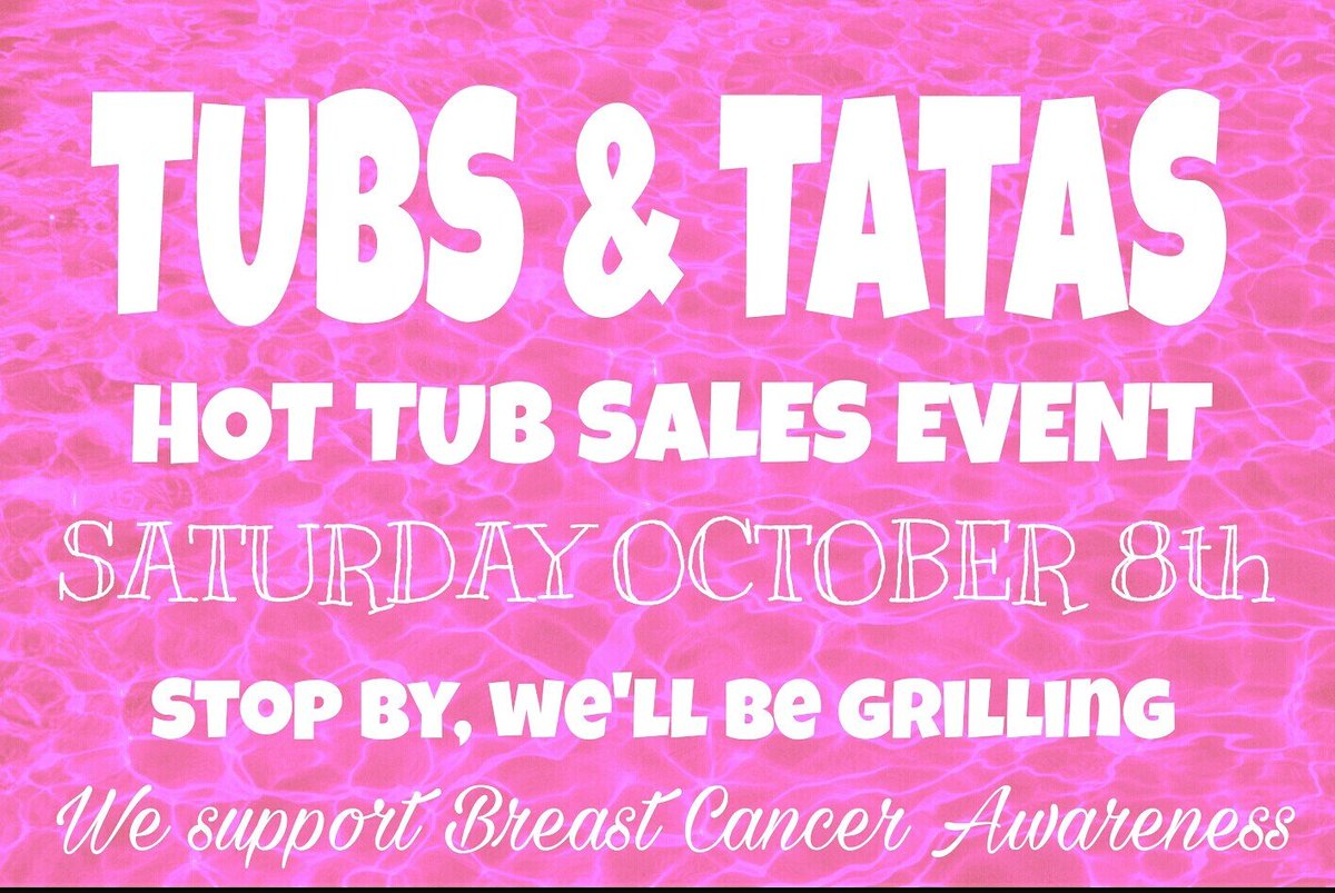 Stop by 6481 US431 in Owens Cross Roads. We'll be making deals and grilling all day at our Tubs and Tatas Event #tubsandtatas
