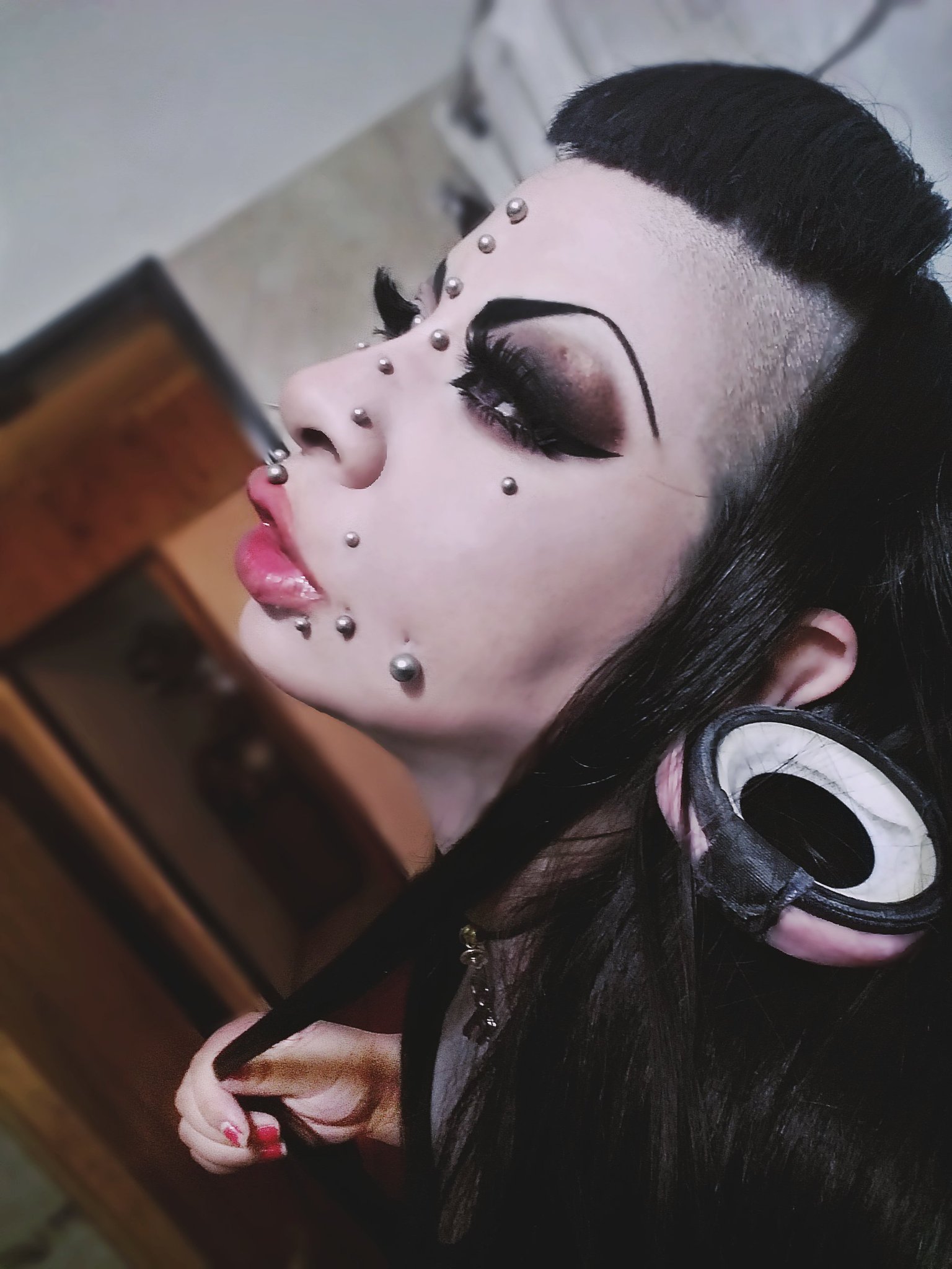 spookylolita Go Big Or Go Home Bodymodification 身体改造 スプリットタン ピアス Extremebodymodification Piercings spookylolita Go Big Or Go Home Bodymodification 身体改造 スプリットタン ピアス Extremebodymodification Piercings