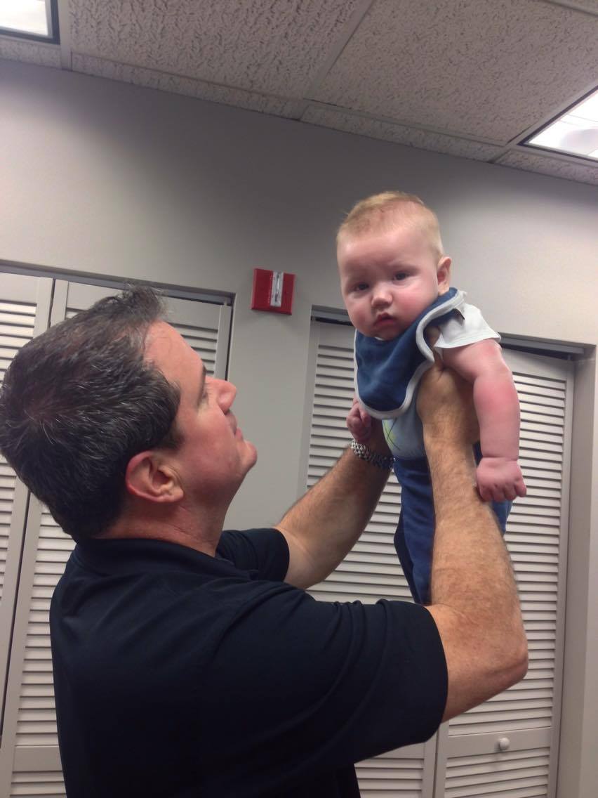 RitaTechnology's tweet photo. We had an adorable addition to our staff today! Thanks for visiting, David Holton! #ThoseCheeksDoe #RitaBaby https://t.co/5UOt0Ak3TT