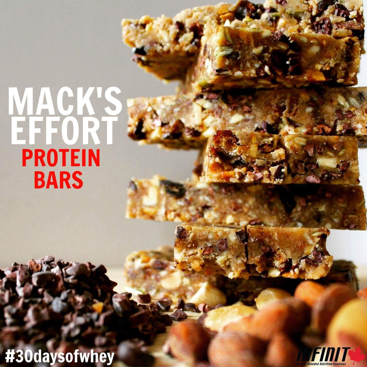 grupponutrition's tweet photo. Day 6 of #30daysofwhey features our favourite protein bars from @MacksEffort! We highly recommend you go get you some! https://t.co/j28NO2qMzh