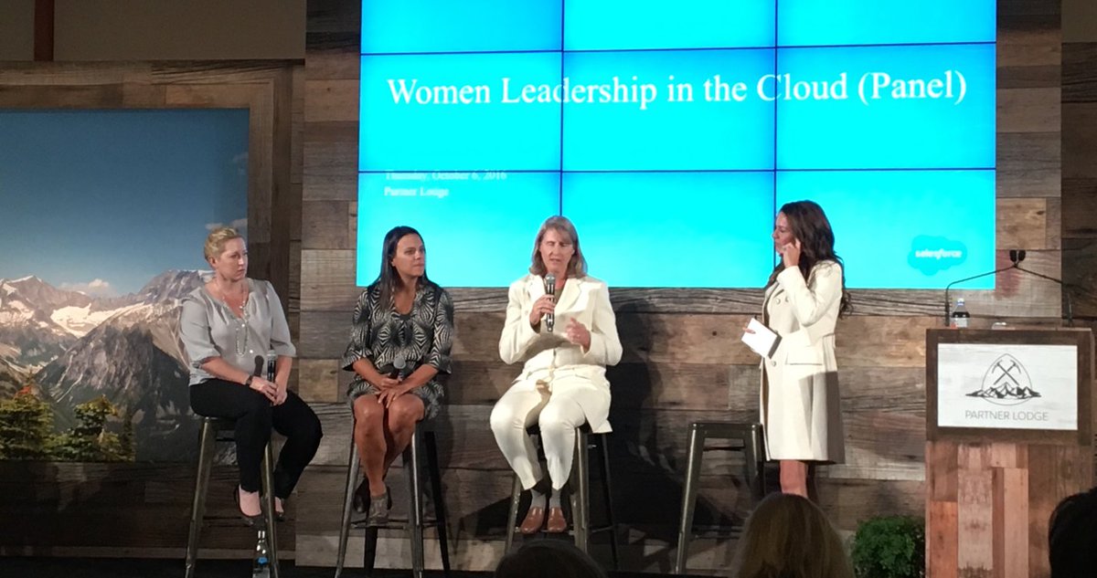 Great panel of women leaders from our partner community managing their businesses for equality + diversity in THE PARTNER LODGE.