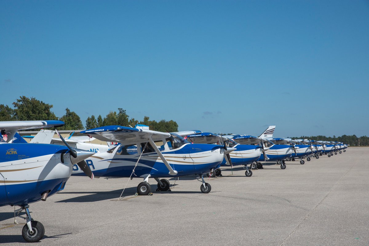 The AU Family &amp; <a href="/AUAC1942/">AU Aviation Center</a> are glad to host 60 <a href="/ERAU_Daytona/">Embry-Riddle Daytona Beach</a> pilots &amp; their aircraft as they wait for Hurricane Matthew to pass the FL coast.