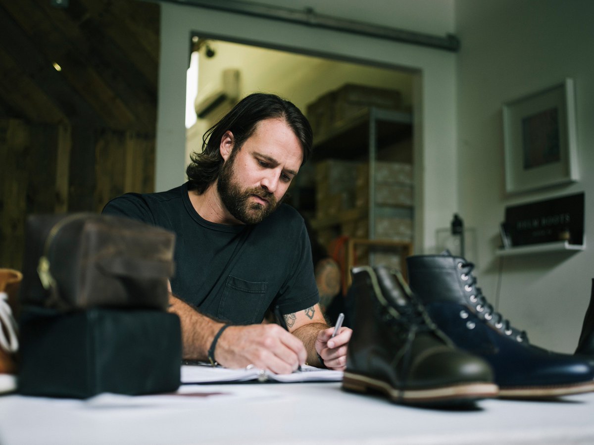 eastsideatxmag's tweet image. Meet @JoshuaBingaman, founder of @helmboots. Read Joshua's story in our #MakersIssue eastsideatx.com/read-online