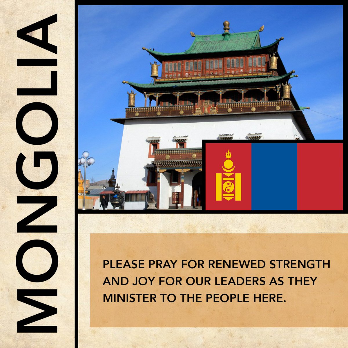 Let's #HoldTheRopes for our workers in Mongolia today! Thank you for  standing in faith with us! #EveryNationWorldMissions #PrayGiveGo