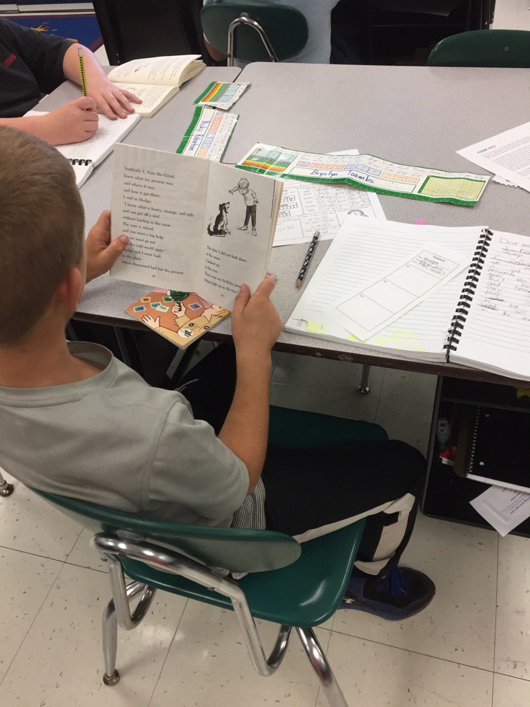andrewsraejean's tweet photo. Independently reading using Thinkmarks and Literacy Letters to process text. @weAREmckinley #werprexies #3rdLight https://t.co/VbrRFYVV3O