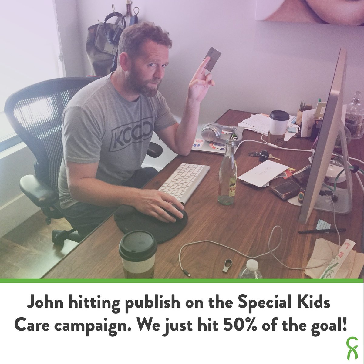ChiveCharities's tweet photo. 50% in just over an hour! @ChiveNation killing it! #TenPercentHappier #ChiveCharities https://t.co/Grsbr1t0vb