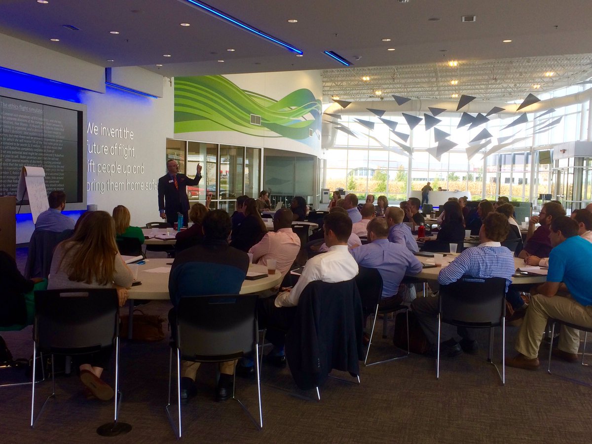 LeadLafayette's tweet image. Thanks to our facilitator, Josh Perry, for a great session on Ethics &amp;amp; Critical Thinking. @GEAviation #leadership #class46