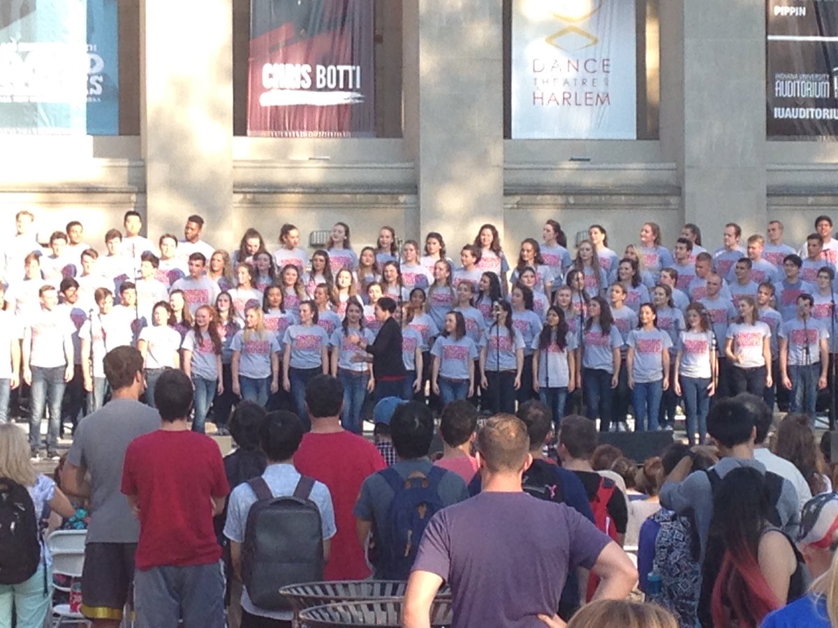 Watching the Singing Hoosiers is a great start to fall break! Are you at the First Thursday?