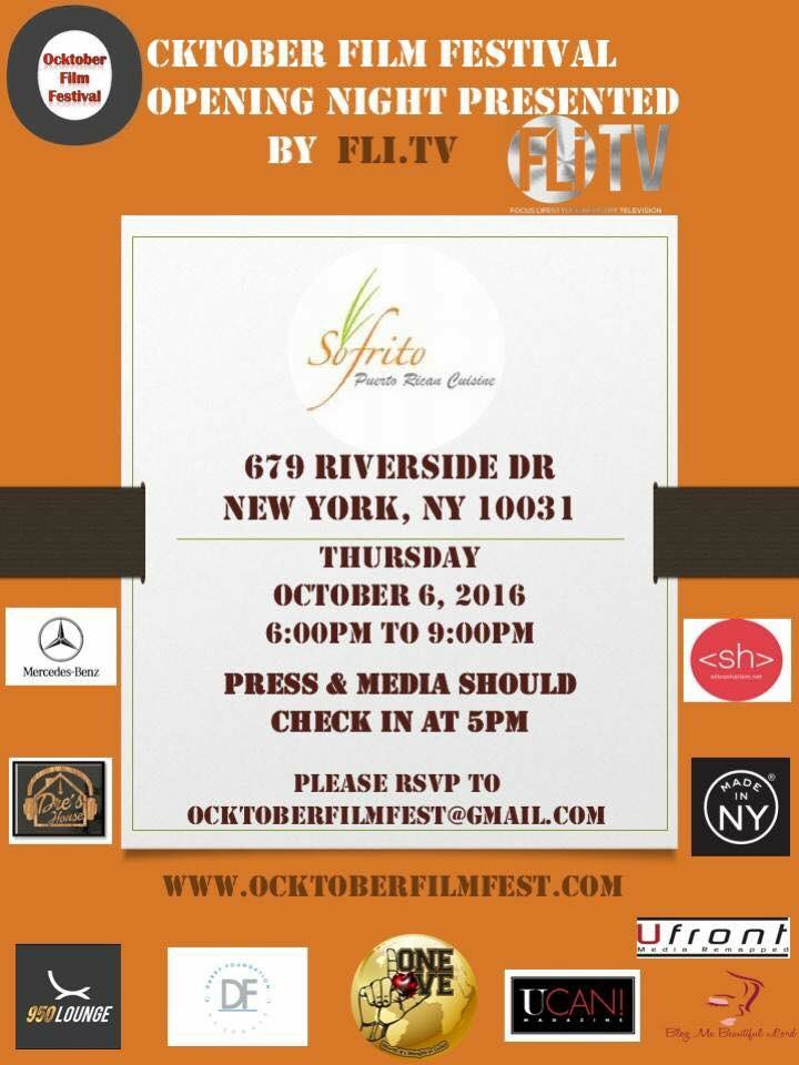 DarbyFoundation's tweet photo. Ocktober Film Festival 2016 OPENS TONIGHT! #JoinUs #FreeEvent #OFF2016 Sofrito NYC https://t.co/uOpHrDCFRB #networking #actors #actress https://t.co/LafQw70jE8