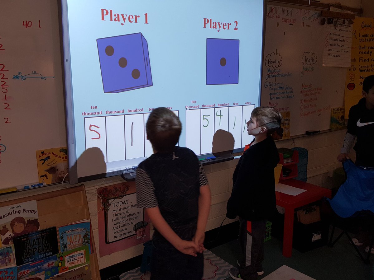 MsDaysClass's tweet image. Who can make the greateat number? #MathJam