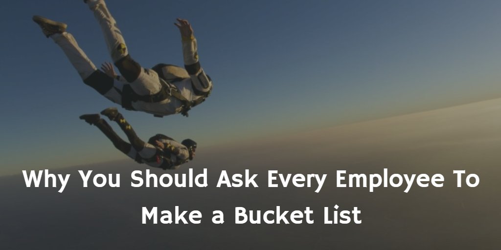 maxjallifier's tweet photo. Why You Should Ask Every Employee To Make a Bucket List via @Inc https://t.co/iTdFnXbIpi #technology #collaboration https://t.co/WHuVOFoNpT