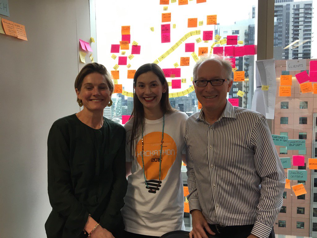 Smiles for Day 2 # lots to do still@ #LandersHackathon