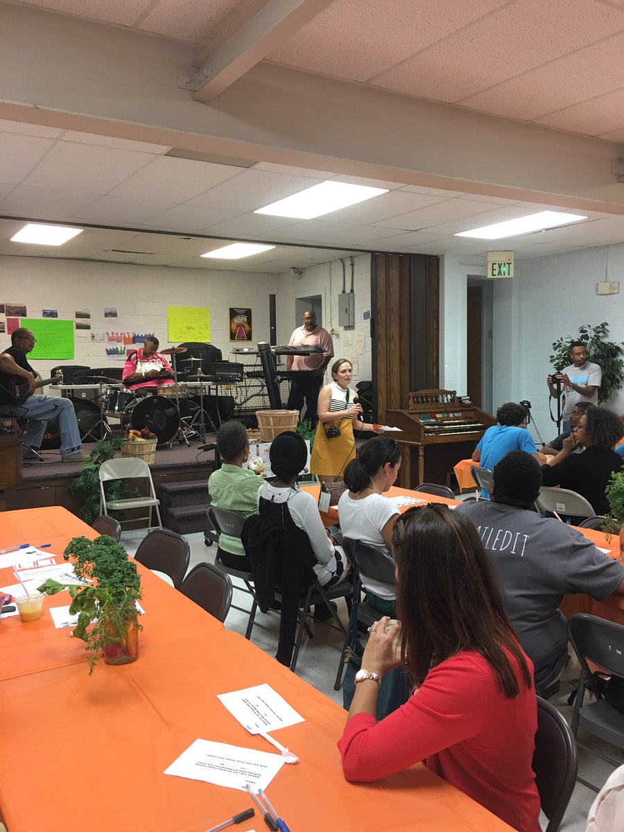 #PurdueExtension urban agriculture educator Emily Toner kicking off the Harvest Celebration of the PU Urban Incubator Farm