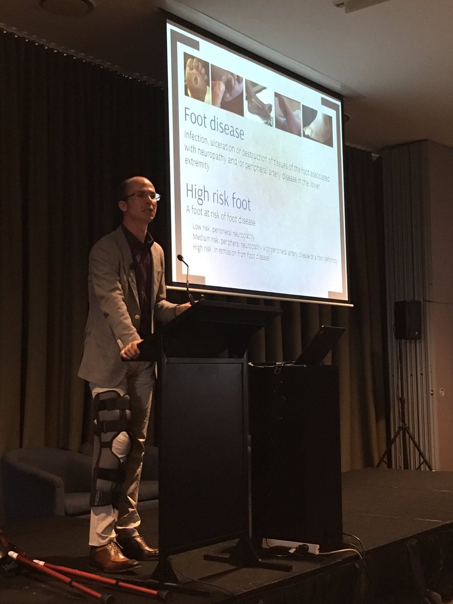AOPA_News's tweet photo. Keynote address on foot disease & treatment by Dr Jaap van Netten at #AOPA16 #amputationprevention #diabetes #OandP https://t.co/yNfU5WUMZm
