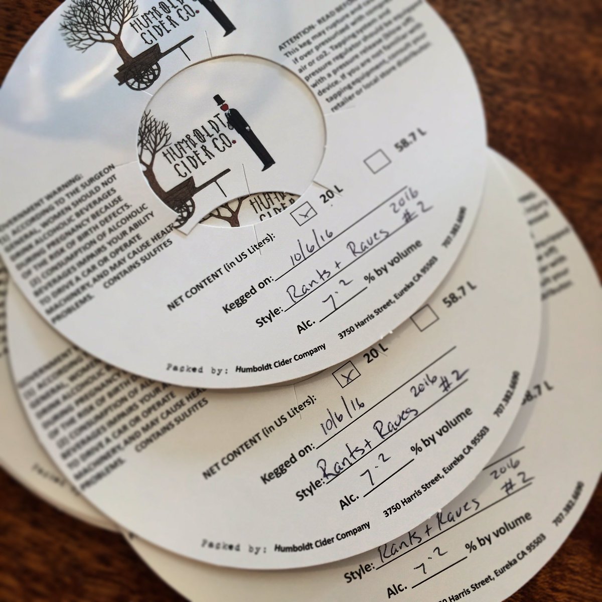 Batch #2 Rants and Raves. Aged in Whiskey Barrels for 8 months. Yes please!