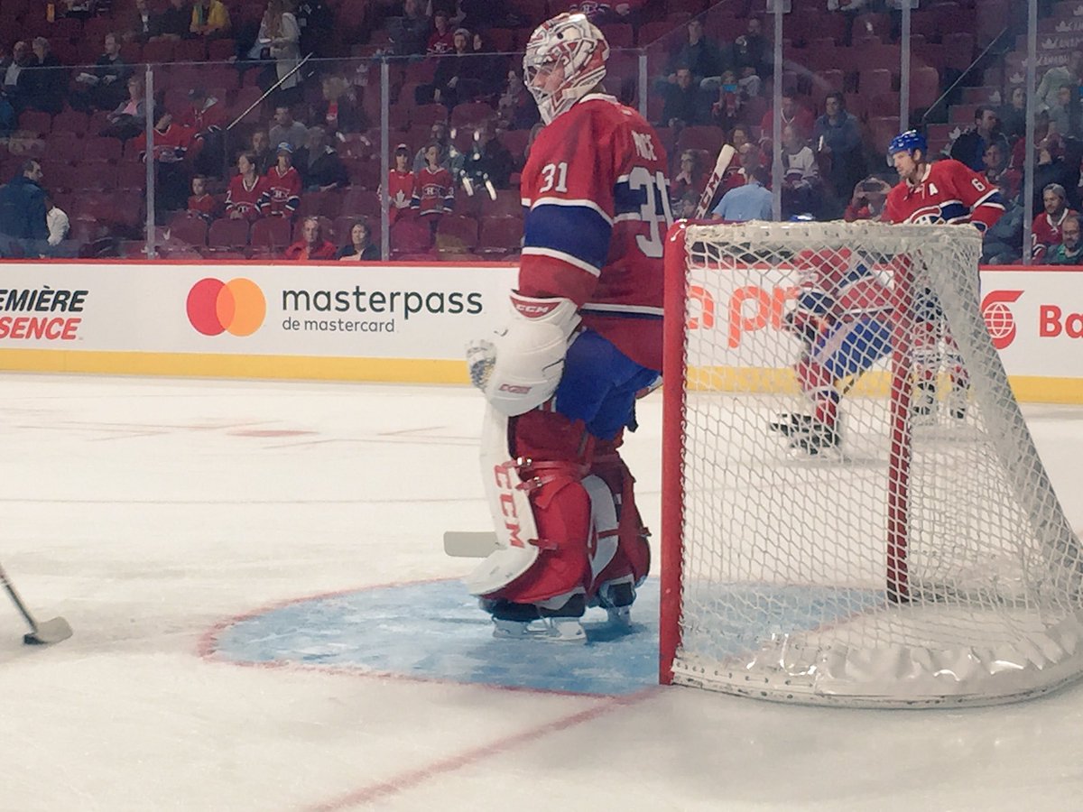 Carey est prêt à reprendre le boulot! // Carey's ready to go! #GoHabsGo 🙌 https://t.co/OQ26l3JtPG