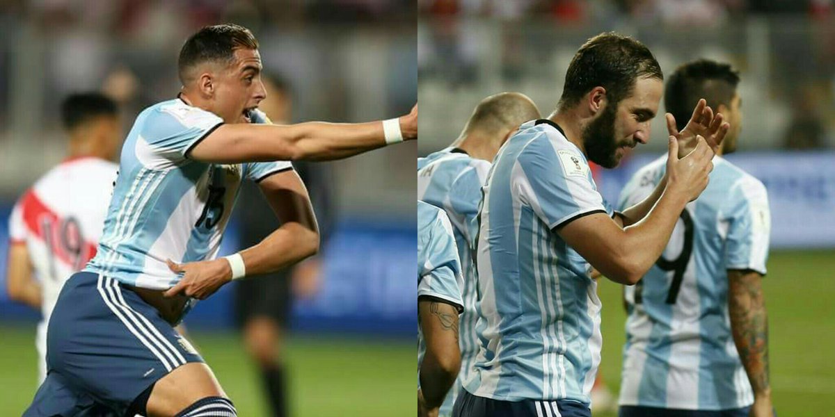 Gabriel_RP3's tweet photo. Con un gol de Ramiro Funes Mori y de Gonzalo Higuaín la selección Argentina empato 2-2 frente a Perú.
#ExRiver #MadeInRiver ⚪🔴⚪ https://t.co/PjnMxtcHfH