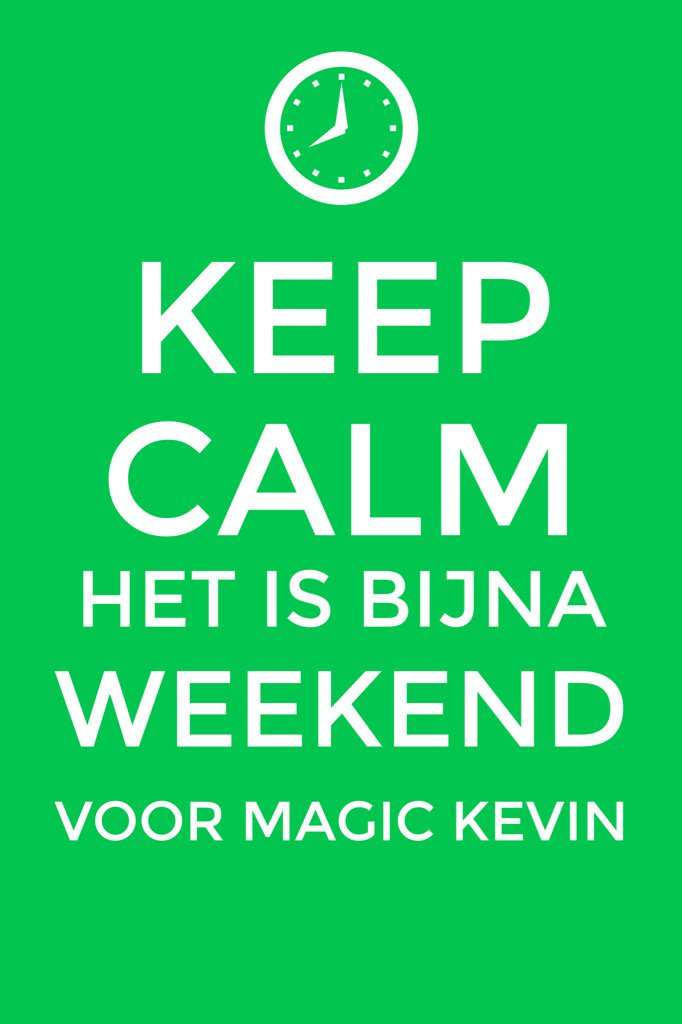 MagicKevinNL's tweet image. Nog Ff #keepcalmandcarryon