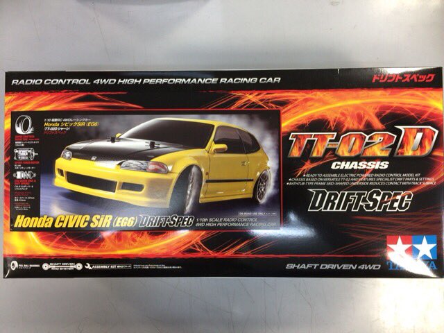 1/10RC Honda シビックSiR （EG6） （TT-02Dシャーシ） Tamiya 1/10 Honda Civic SiR EG6 4WD Drift Car Special TT-02D