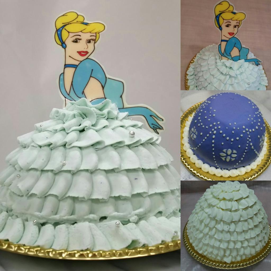 芦屋 シェフアサヤマ メルモ على تويتر ドールケーキ ディズニープリンセス シンデレラのドールケーキ ディズニー プリンセス の ドレスの部分をスポンジ生クリーム フルーツなどのケーキで仕上げます バービー などの人形を真ん中 に飾ったりも