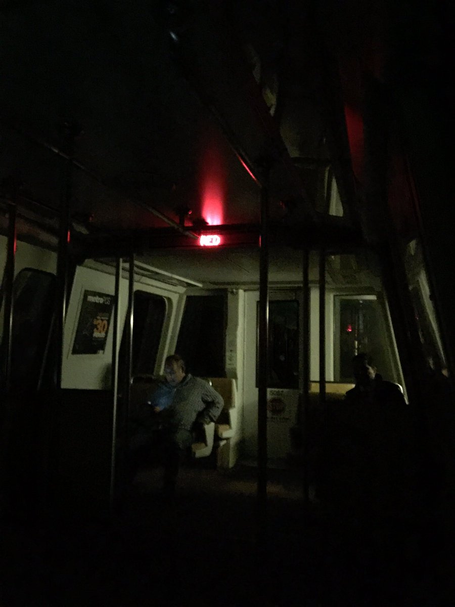 kfcTuna's tweet photo. @unsuckdcmetro Enjoy this gem. Nothing better than being stuck in an enclosed car underground with a bunch of strangers and no lights! https://t.co/6iPc5jCmWO