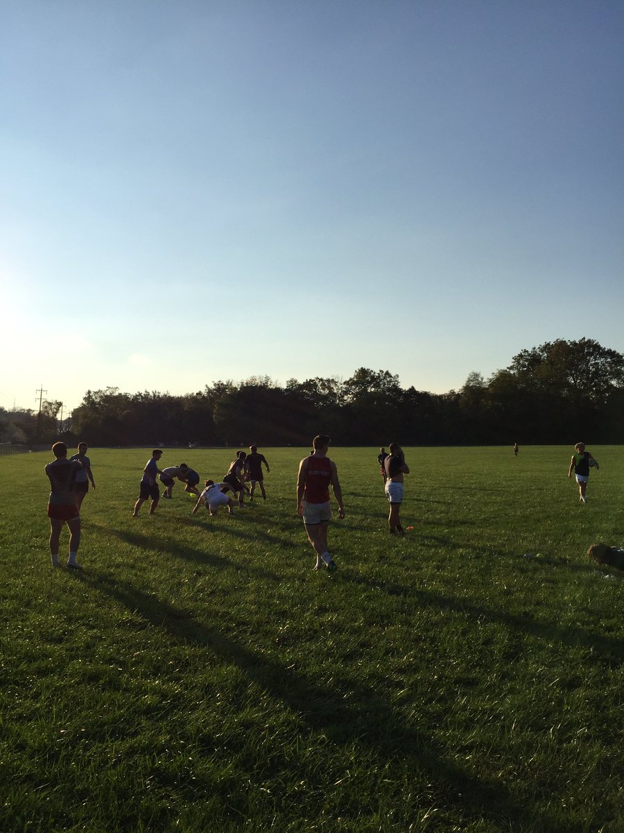 Had a great training session today! It was a beautiful day for rugby as well!