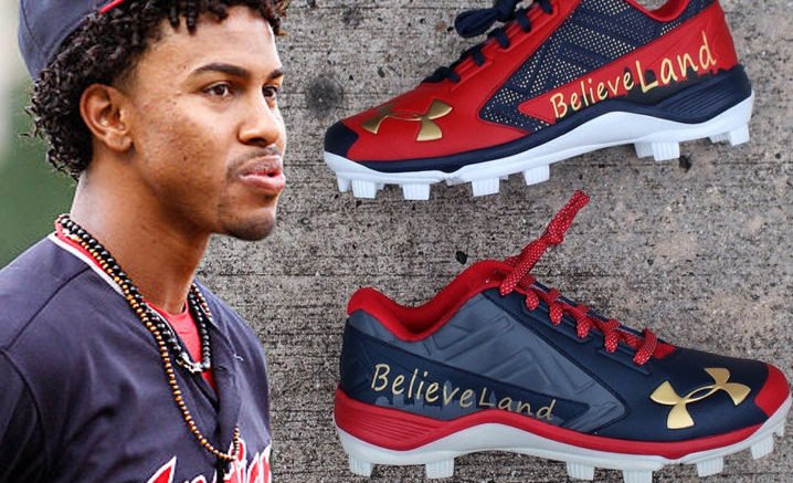 ShtBallPlayrsDo's tweet photo. Francisco Lindor's cleats. https://t.co/r6QleRy0km