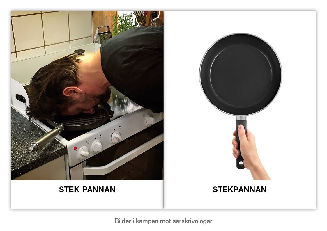 Vi måste totalemotbekämpa särskrivningsengelskinflytandetendensen! #svenska #särskrivning