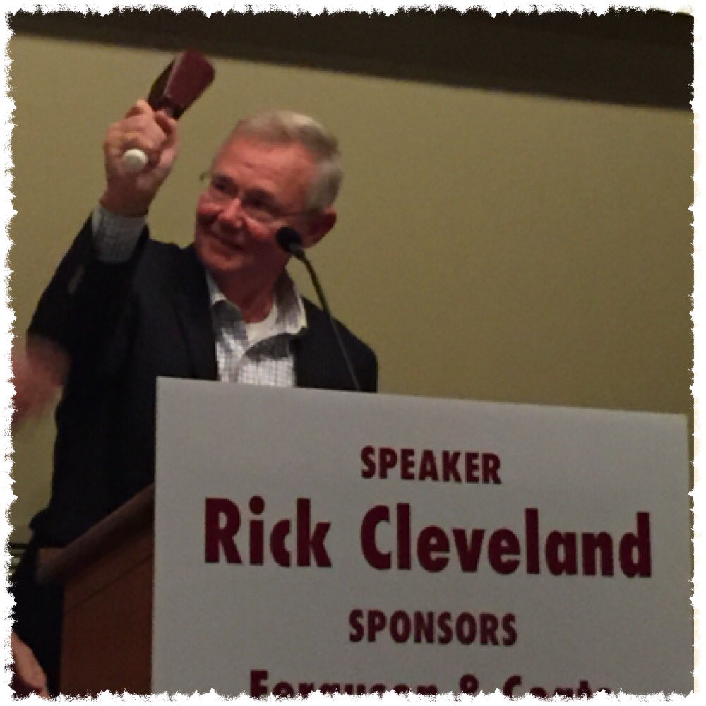 Bullybells's tweet photo. @rick_cleveland loves his @Bullybells #bullybell #cowbell #HailState https://t.co/KNQsdNom2T