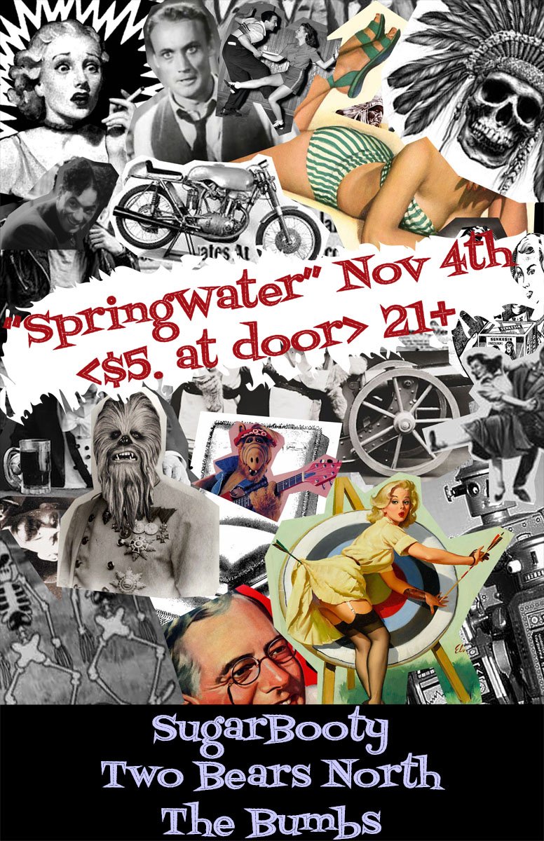 SugarBootyMusic's tweet photo. Just announced we be playing @SpringwaterNash #November4th w/ @TwoBears_North and #TheBumbs! Going to be a #super fun #night!!!! https://t.co/WsSRm6S9hh