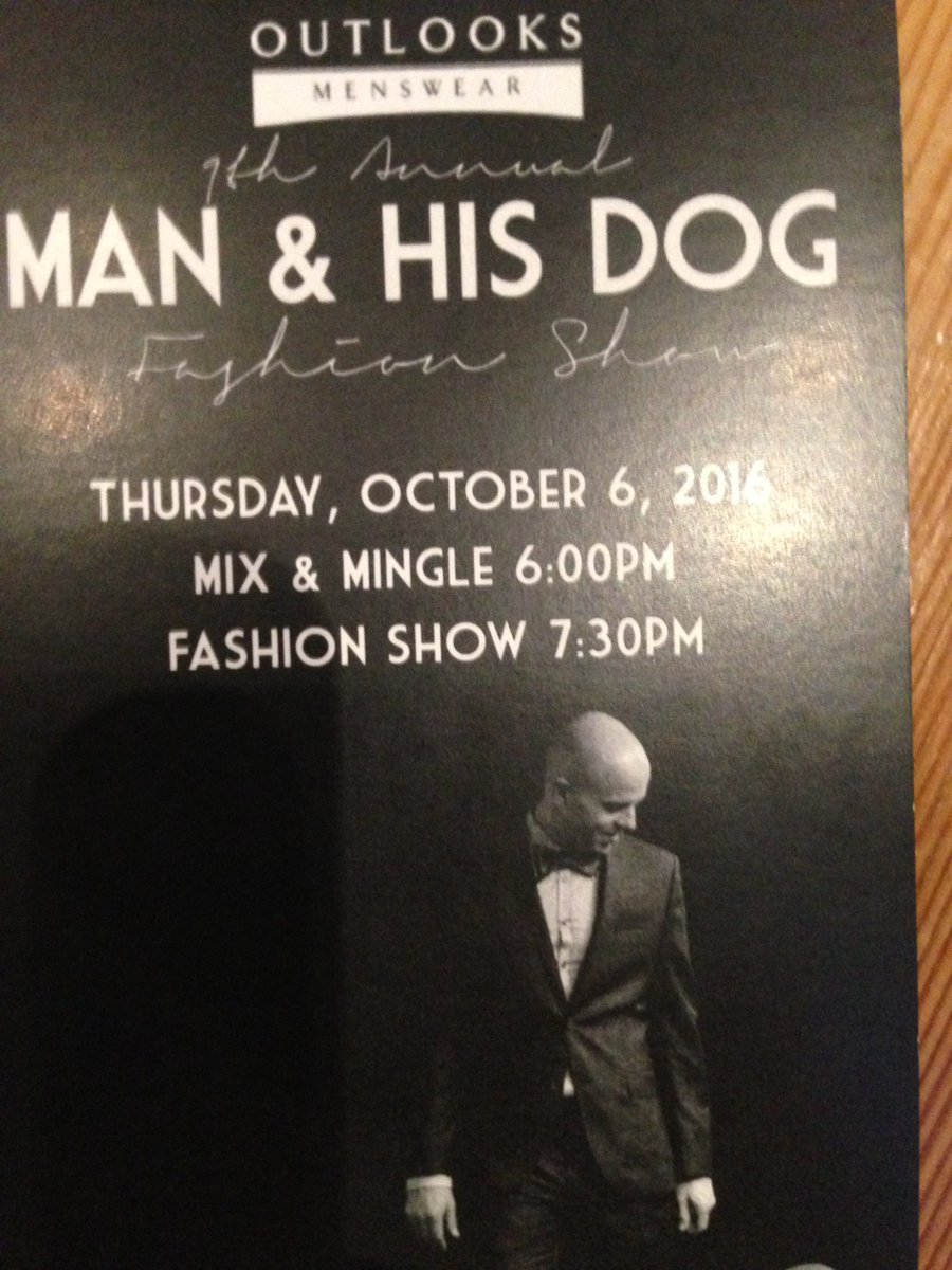 StevenK_td's tweet photo. Proud to be supporting @VictoriaHumane tonight brought to u by @Outlooks. #dogs #fashion #yyj #victoria https://t.co/Xw7L04zy1d
