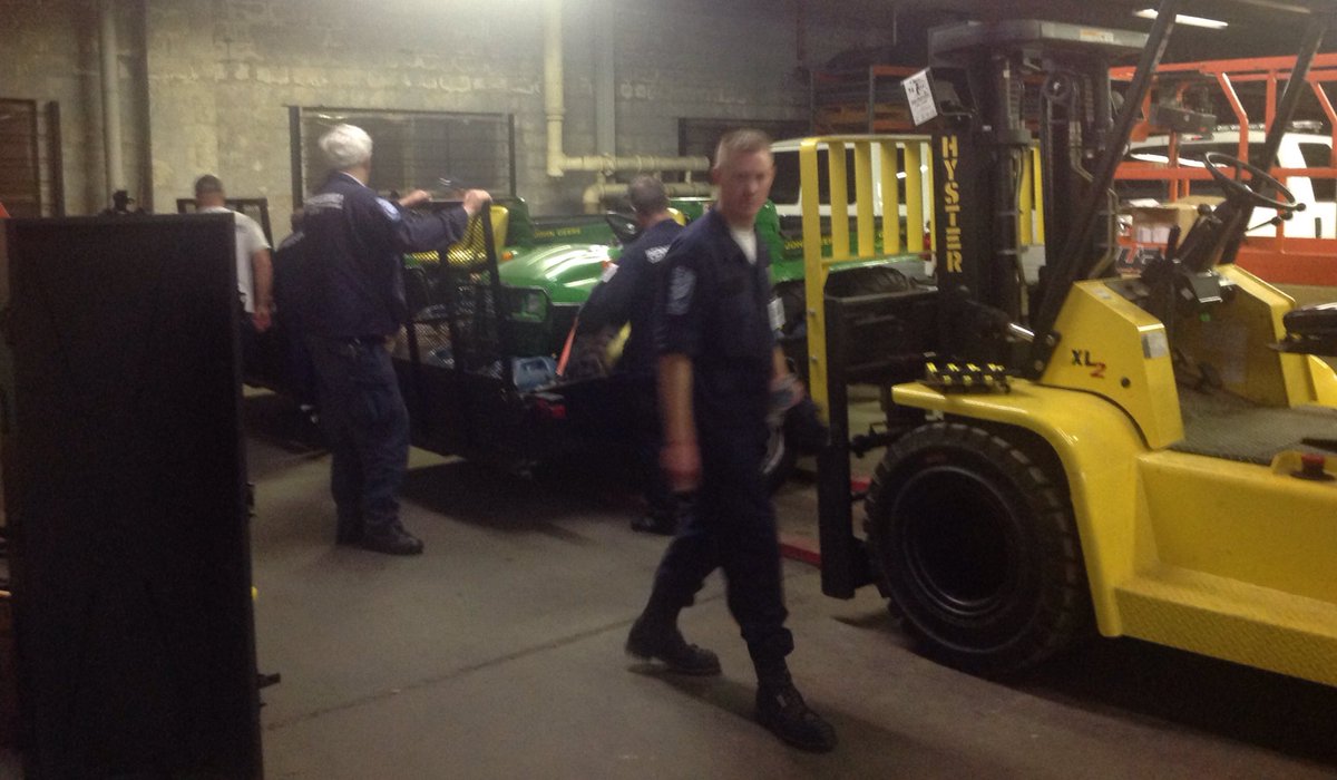 ThielAdam's tweet photo. .@fema #UrbanSearch&Rescue deployment prep for PA-TF1 w/ @PhillyFireDept members/partners. #HurricaneMatthew https://t.co/MFVAtg06gF