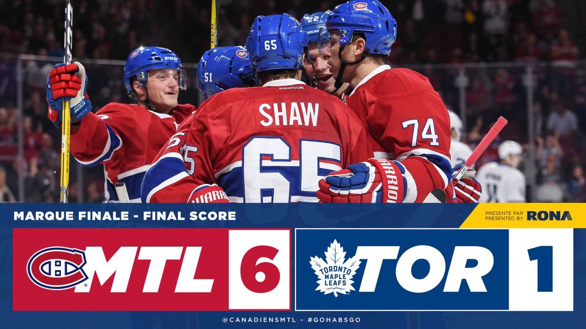 Victoire! / Habs win! JEU DES CHIFFRES -> goha.bs/2dQqfK0 NUMBERS GAMES -> goha.bs/2dQr0CJ #GoHabsGo https://t.co/3b5vBjrnoN