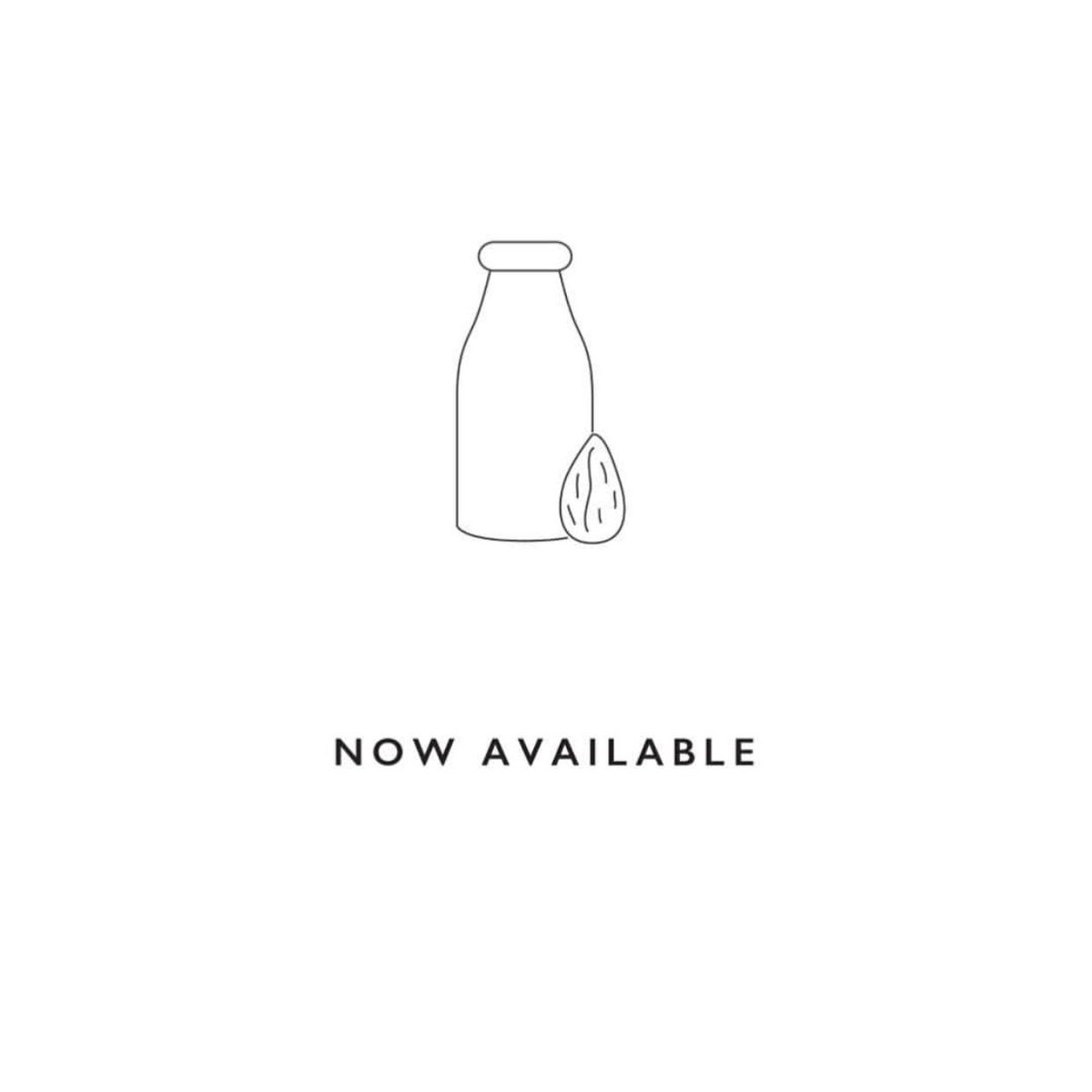 We now serve almond milk for your coffee!