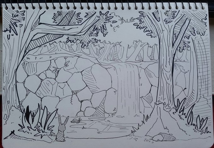 Day 7 of #inktober ! Drew this on the train so there was a bit of smudging #inktober2016 
