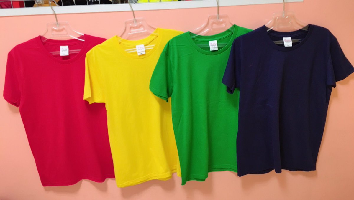 サンキューマート池袋サンシャインアルタ店 商品紹介 無地カラーtシャツ 文化祭や体育祭 双子コーデに大人気無地カラー Tシャツ 定番のホワイトブラックからハロウィンカラー パステルカラーもございますよ どんなシーンでもお使いいただけ