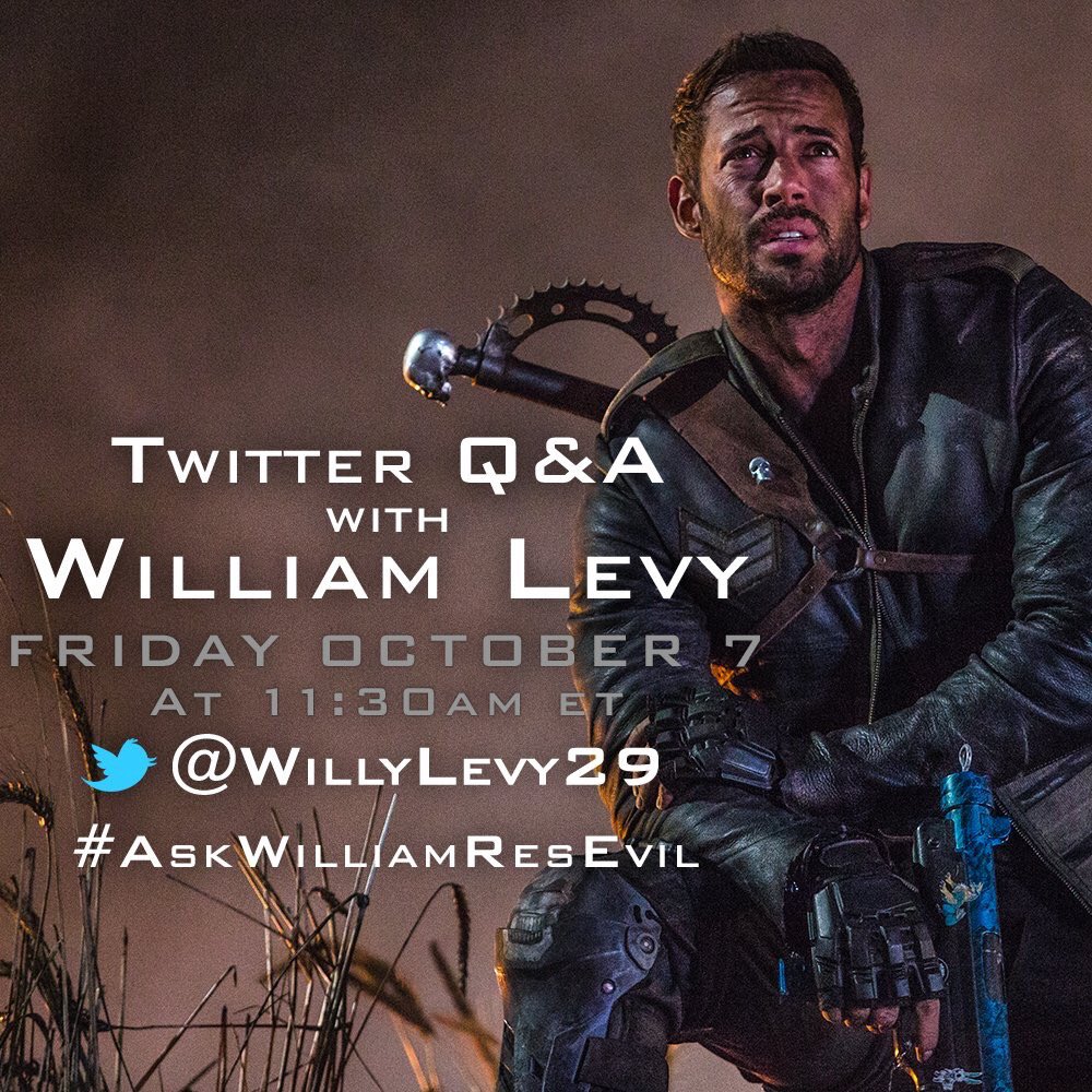 WLW_Utah's tweet photo. ¿Quieres saber mas de @willylevy29 ? Participa mañana viernes 7 oct a las 11:30am ET en la sesión de preguntas con #AskWilliamResEvil https://t.co/7cgCcUTSzb